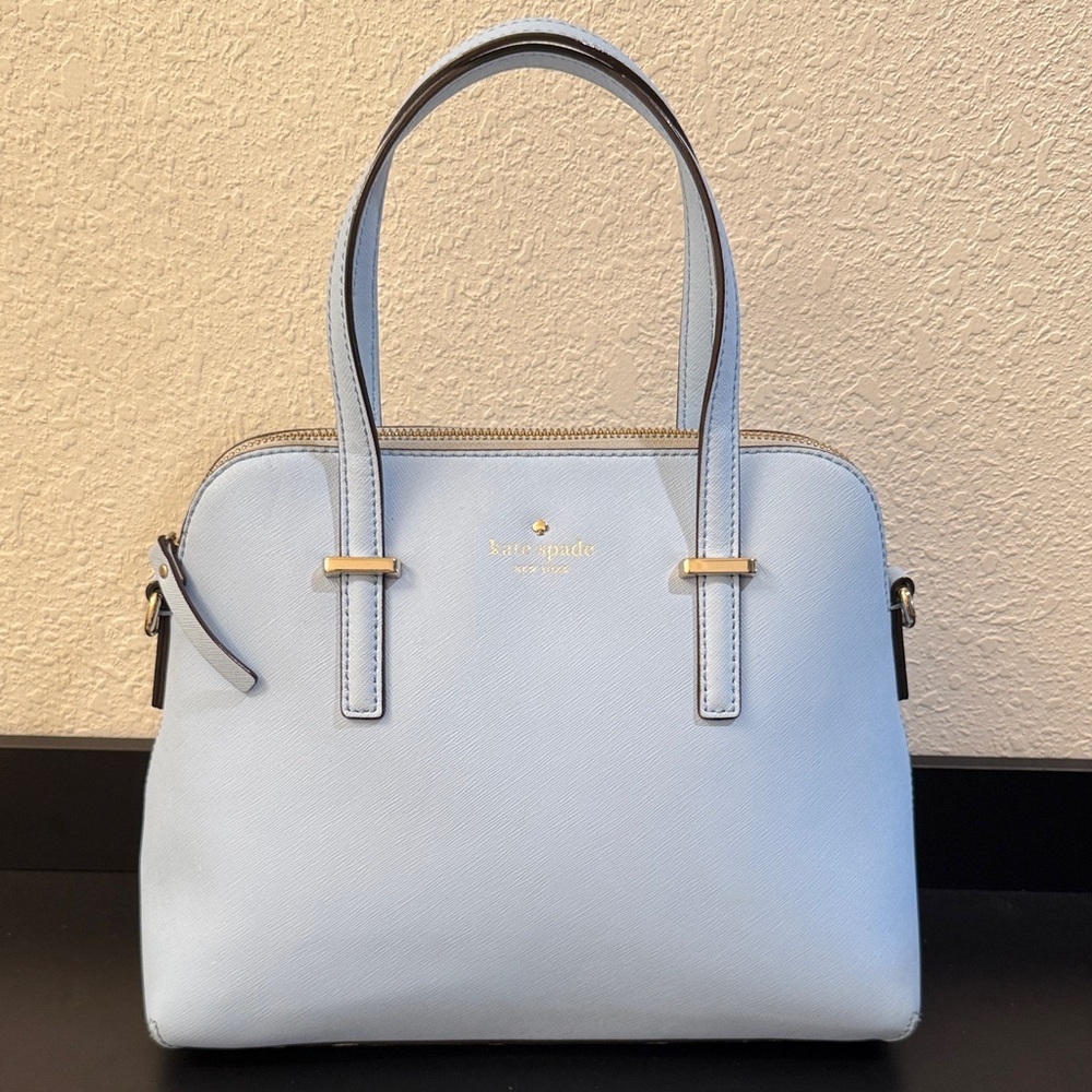 ♠️ Kate Spade Cedar Street Maise Satchel/Crossbody Sky Blue NWOT